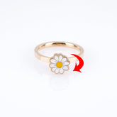 Spinning Daisy Anxiety Ring