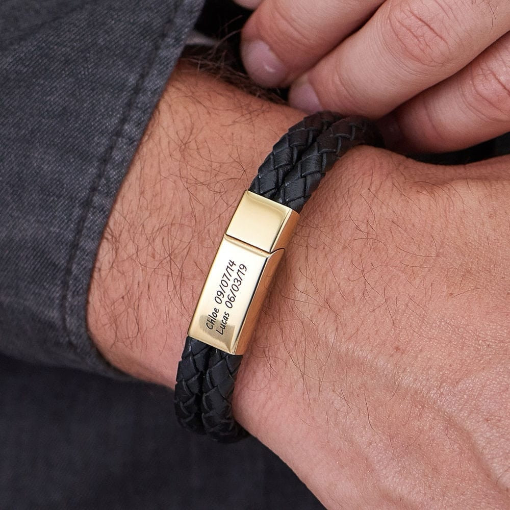 Men's Personalized Buckle Bracelet